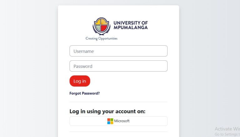 UMP Student Portal Login
