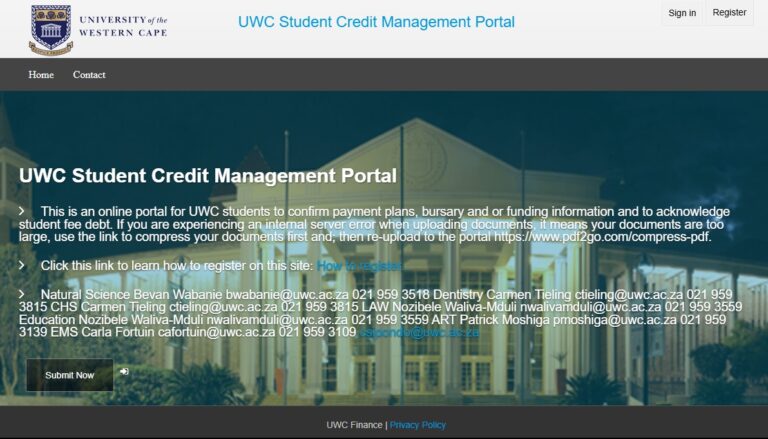 UWC Student Portal