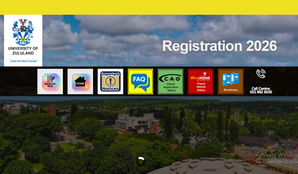 University of Zululand (UNIZULU) Online Application